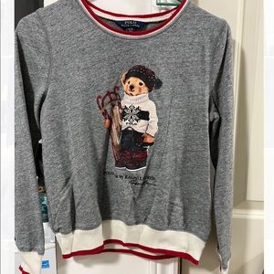 GIRLS POLO CREWNECK SWEATER